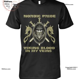 NORDIC PRIDE VIKING BLOOD IN MY VEINS T-SHIRT