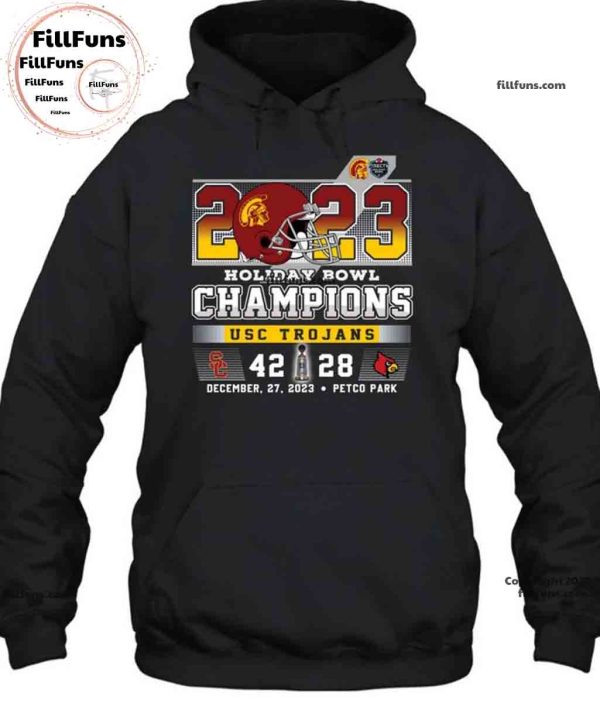 2023 Holiday Bowl Champions USC Trojans 42 – 28 Louisville Cardinals December 27, 2023 Petco Park Unisex T-Shirt