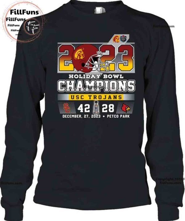 2023 Holiday Bowl Champions USC Trojans 42 – 28 Louisville Cardinals December 27, 2023 Petco Park Unisex T-Shirt