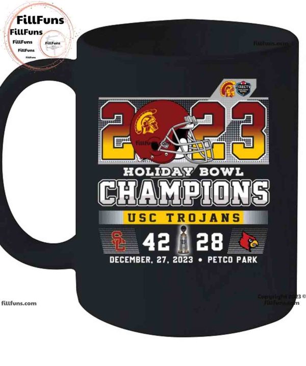 2023 Holiday Bowl Champions USC Trojans 42 – 28 Louisville Cardinals December 27, 2023 Petco Park Unisex T-Shirt