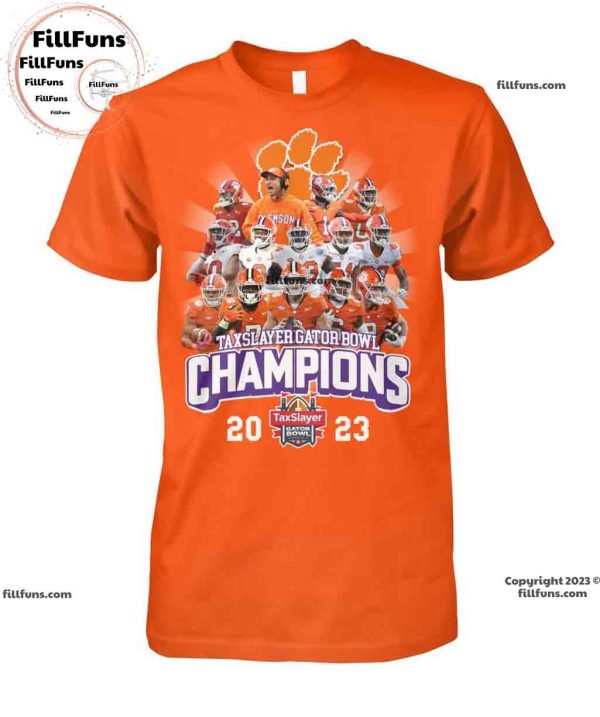 Clemson Tigers Taxslayer Gator Bowl Champions 2023 Unisex T-Shirt