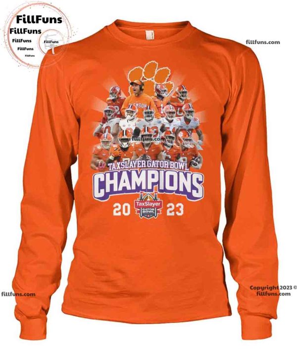 Clemson Tigers Taxslayer Gator Bowl Champions 2023 Unisex T-Shirt