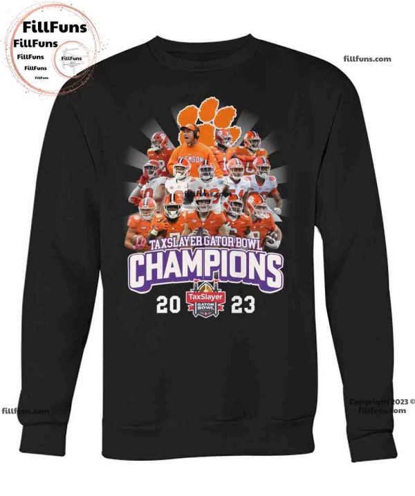 Clemson Tigers Taxslayer Gator Bowl Champions 2023 Unisex T-Shirt