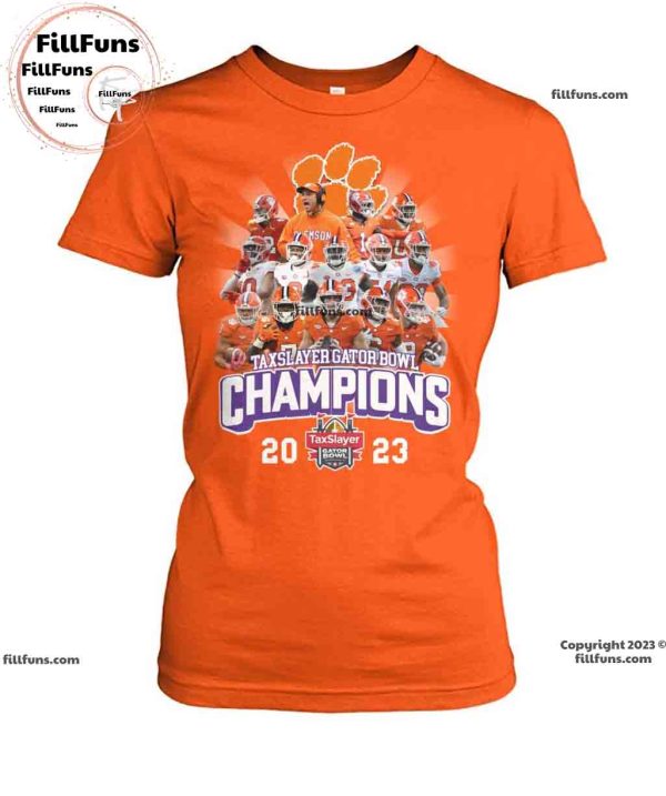 Clemson Tigers Taxslayer Gator Bowl Champions 2023 Unisex T-Shirt