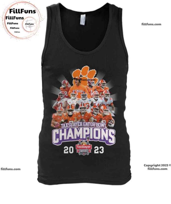 Clemson Tigers Taxslayer Gator Bowl Champions 2023 Unisex T-Shirt