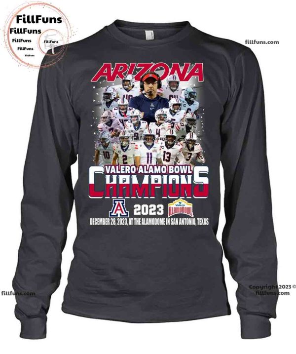NCAA Arizona Wildcats Valero Alamo Bowl Champions At The Alamodome In San Antonio, Texas Unisex T-Shirt