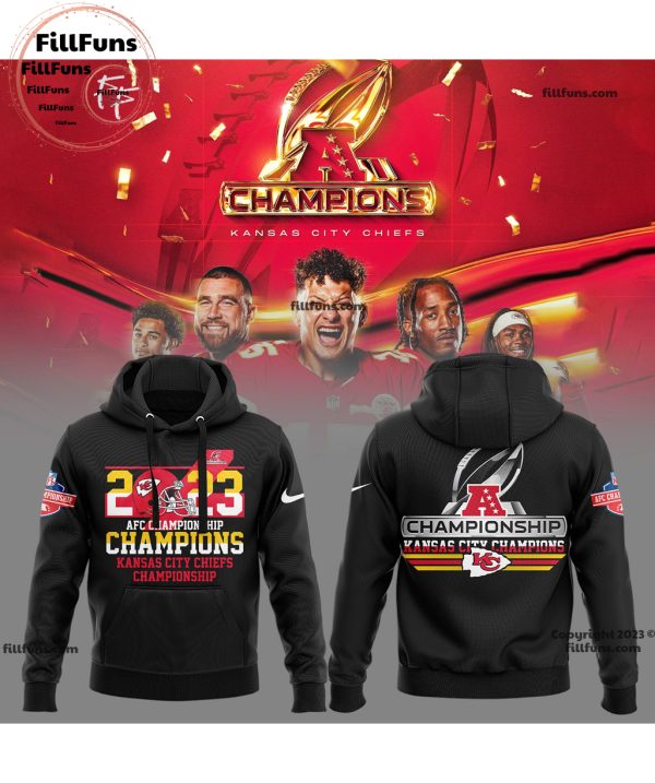 2023 AFC Championship Champions Kansas City Chiefs Championship Hoodie, Jogger, Cap