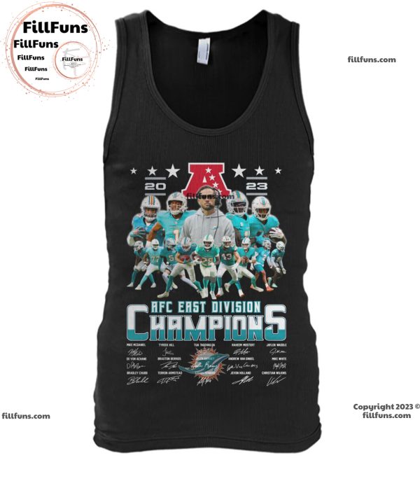 2023 AFC East Division Champions Miami Dolphins Unisex T-Shirt