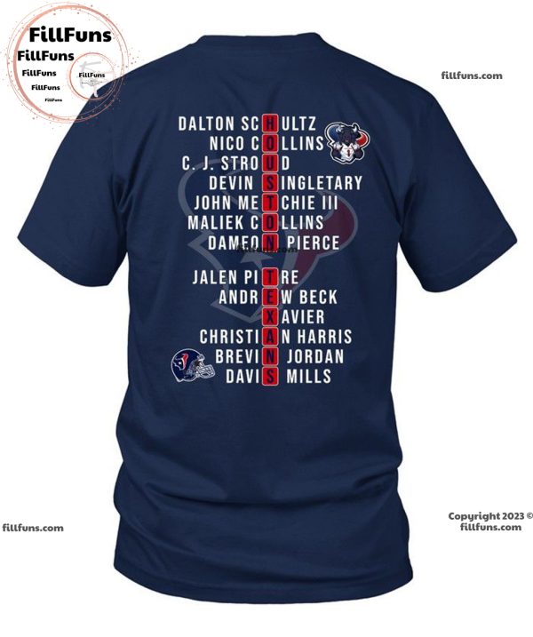 2023 AFC South Division Champions Houston Texans Unisex T-Shirt