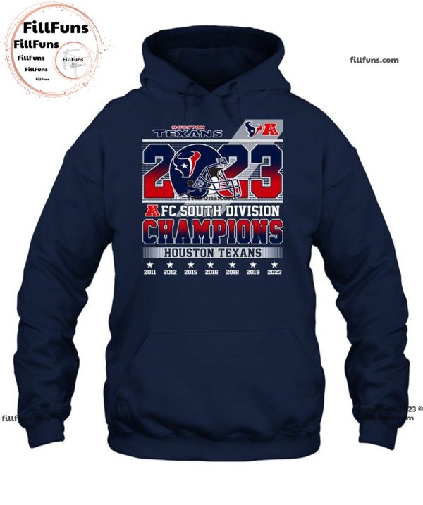 2023 AFC South Division Champions Houston Texans Unisex T-Shirt