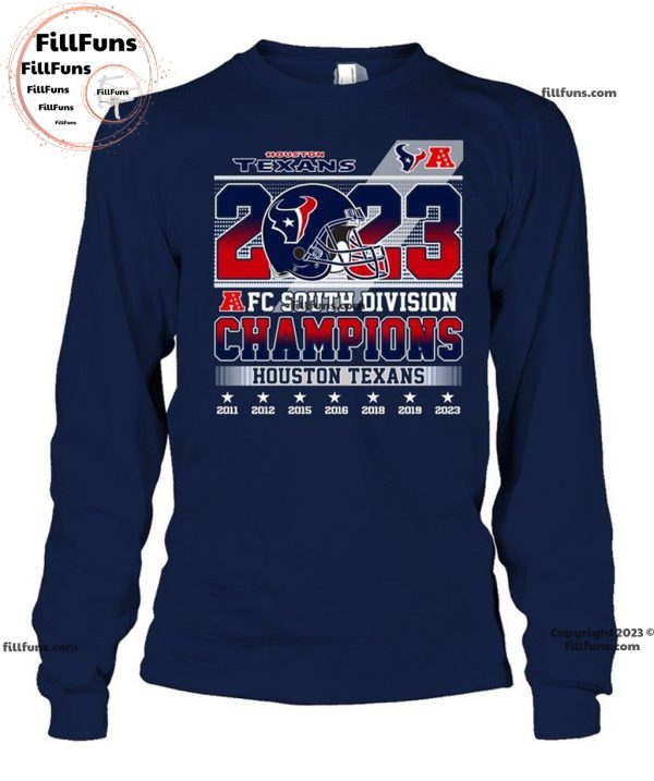 2023 AFC South Division Champions Houston Texans Unisex T-Shirt