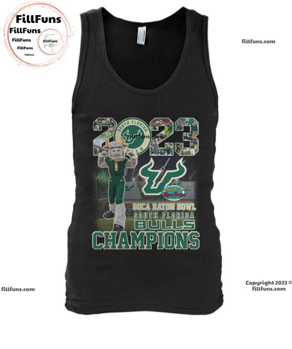 2023 Boca Raton Bowl South Florida Bulls Champions Unisex T-Shirt