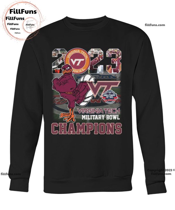 2023 Military Bowl Champions Virginia Tech Hokies Unisex T-Shirt