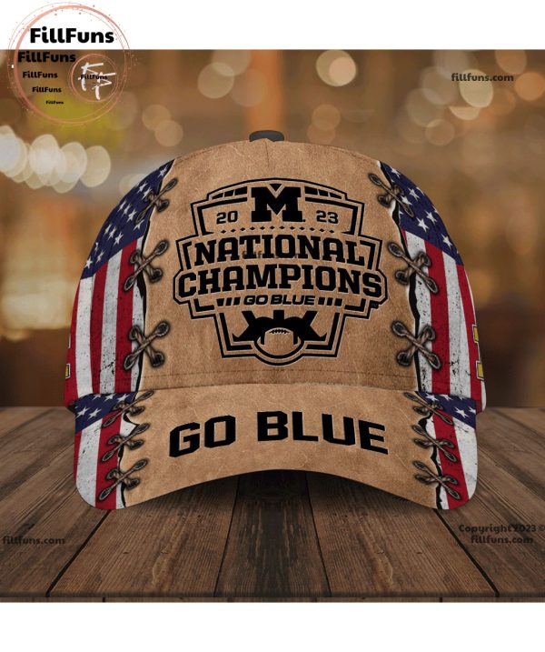 2023 National Champions Go Blue Michigan Wolverines Classic Cap