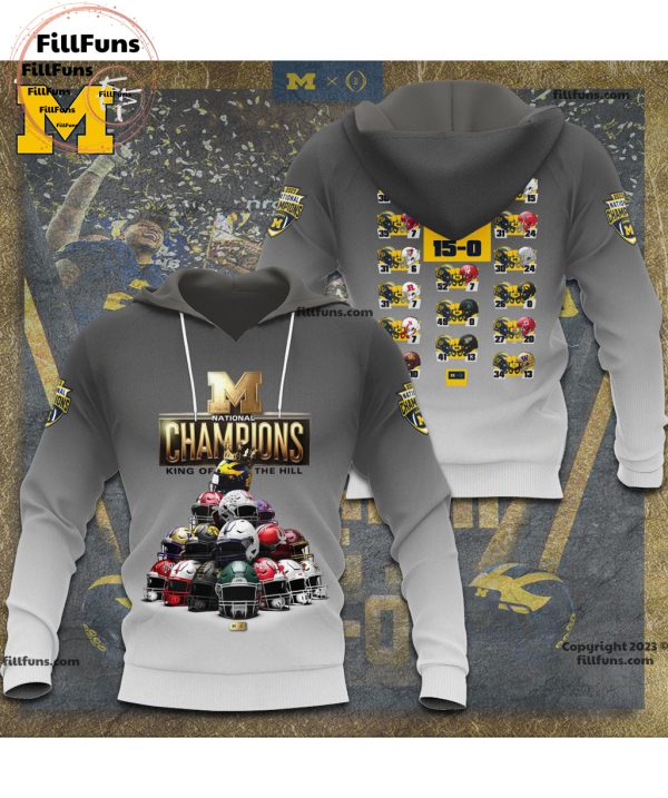 2023 National Champions Michigan Wolverines King Of The Hill 3D T-Shirt