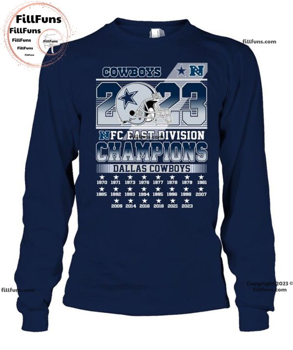 2023 NFC East Division Champions Dallas Cowboys Unisex T-Shirt