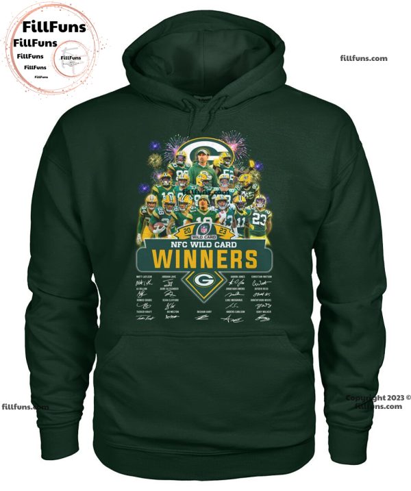 2023 NFC Wild Card Winners Green Bay Packers Signatures Unisex T-Shirt