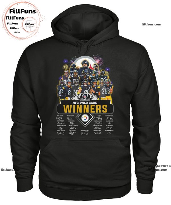 2023 NFC Wild Card Winners Pittsburgh Steelers Signatures Unisex T-Shirt