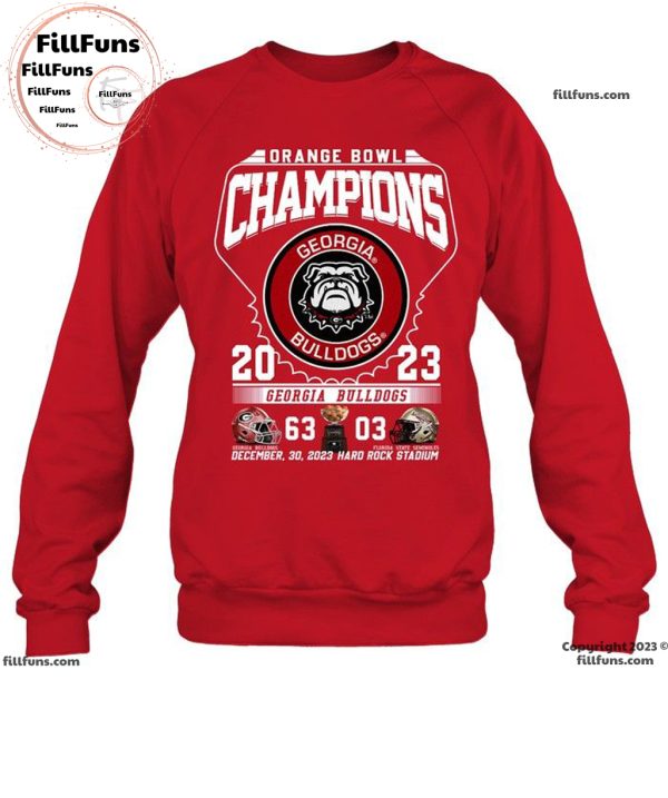 2023 Orange Bowl Champs Georgia Bulldogs Unisex T-Shirt