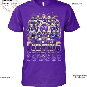 2023 Sugar Bowl Champions Washington Huskies Unisex T-Shirt
