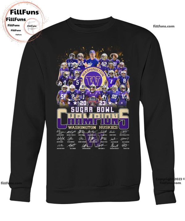 2023 Sugar Bowl Champions Washington Huskies Unisex T-Shirt