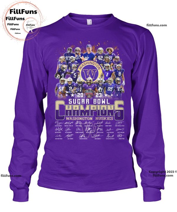 2023 Sugar Bowl Champions Washington Huskies Unisex T-Shirt