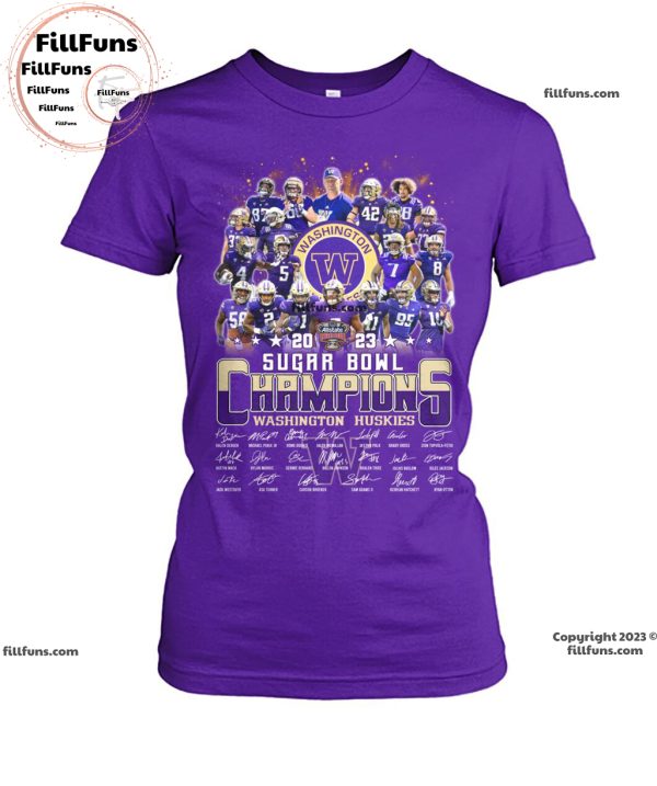 2023 Sugar Bowl Champions Washington Huskies Unisex T-Shirt