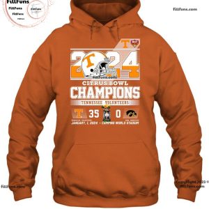2024 Citrus Bowl Champions Tennessee Volunteers 35 – 0 Iowa Hawkeyes January 1, 2024 Camping World Stadium Unisex T-Shirt