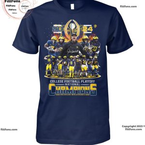 2024 College Football Playoff National Champions Michigan Wolverines Unisex T-Shirt