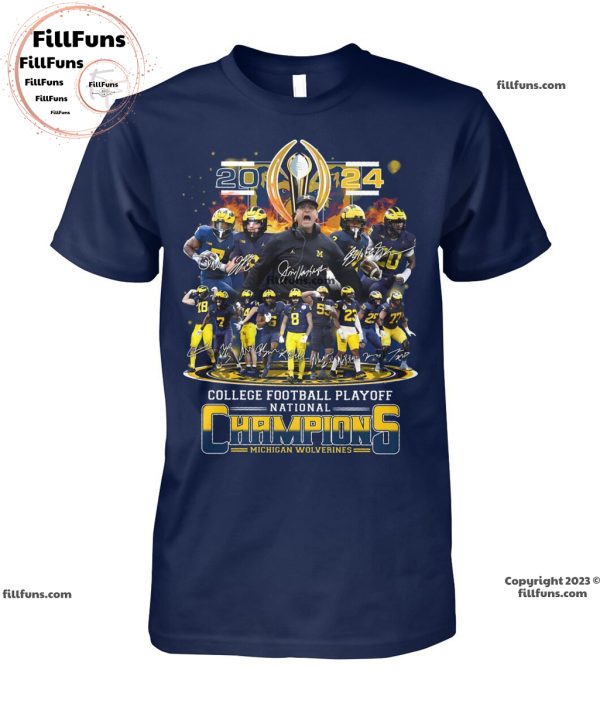 2024 College Football Playoff National Champions Michigan Wolverines Unisex T-Shirt