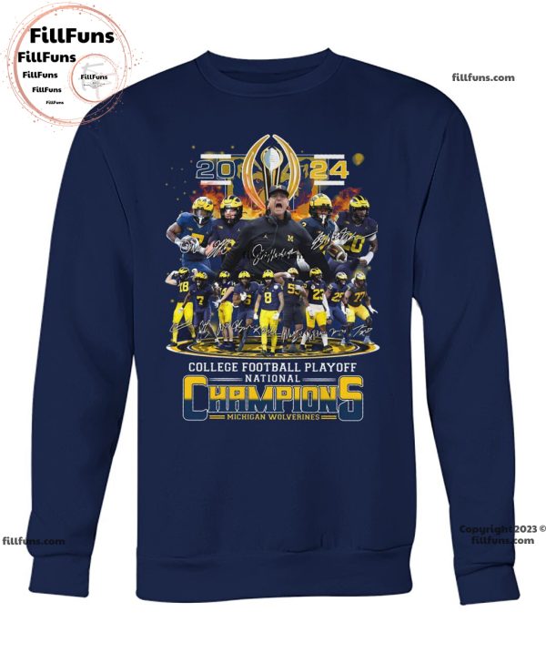 2024 College Football Playoff National Champions Michigan Wolverines Unisex T-Shirt