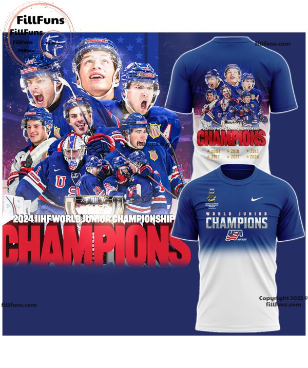 2024 IIHF World Junior Ice Hockey Championship USA Hockey Tshirt