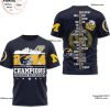 2024 National Champions Michigan Wolverines 3D Shirt – Yellow
