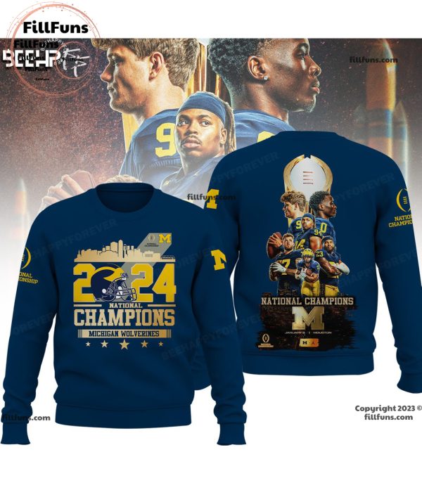 2024 National Champions Michigan Wolverines January 8, Houston Tshirt