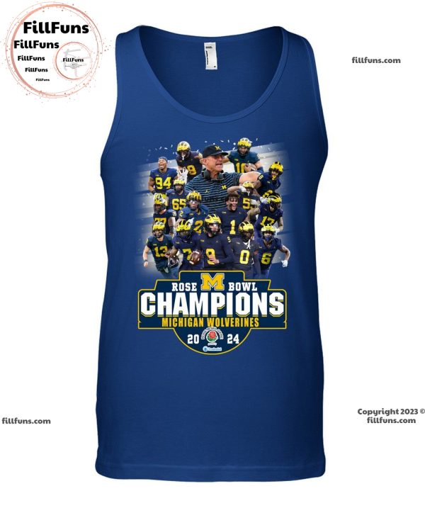2024 Rose Bowl Champions Michigan Wolverines Unisex T-Shirt