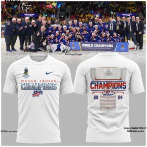 2024 World Junior Ice Hockey Champions USA Hockey Tshirt