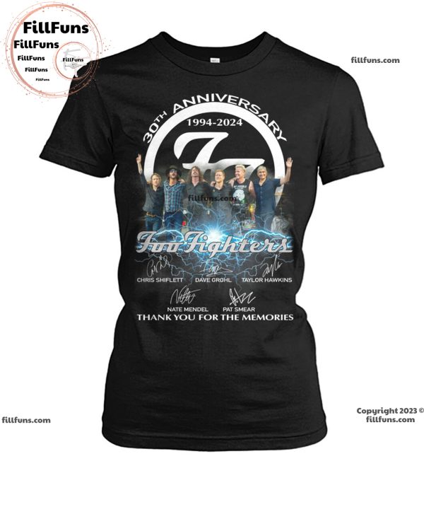 30th Anniversary 1994 – 2024 Foo Fighters Thank You For The Memories Unisex T-Shirt