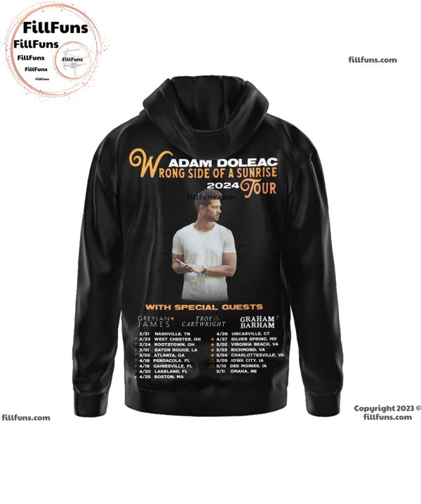 Adam Doleac Wrong Side Of A Sunrise 2024 Tour 3D Shirt