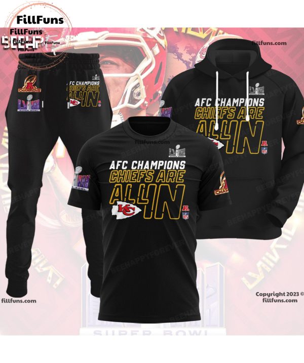 AFC Champions Chiefs Are All In Super Bowl LVIII Black Hoodie, Jogger