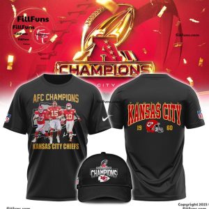 AFC Champions Kansas City Chiefs Football Kansas City Est. 1960 Hoodie, Cap