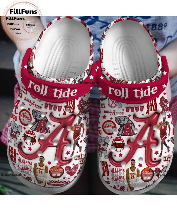 Alabama Baeketball Roll Tide Crocs