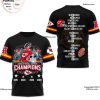 AFC Champions Kansas City Chiefs Are All In Super Bowl LVIII Red 3D T-Shirt