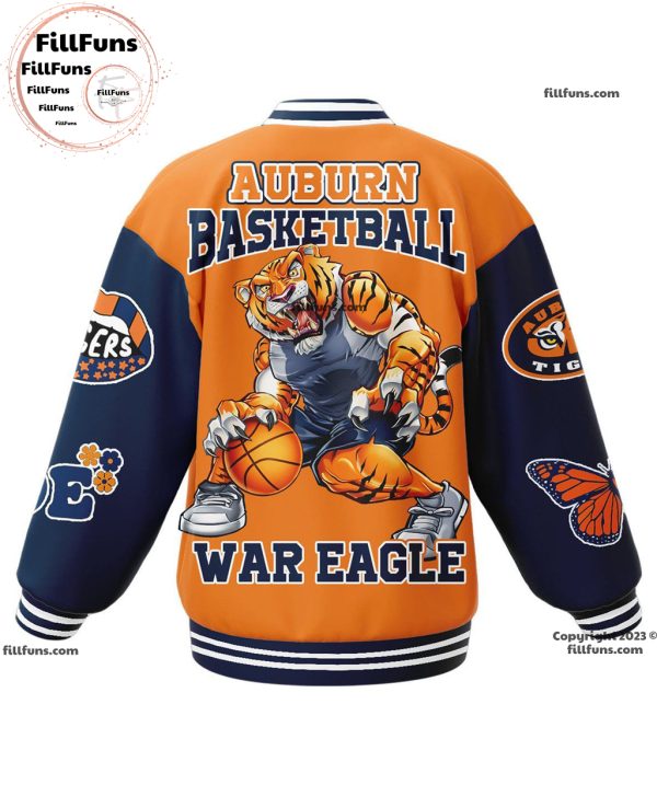 Auburn Basketball War Eagle Baseball Jacket