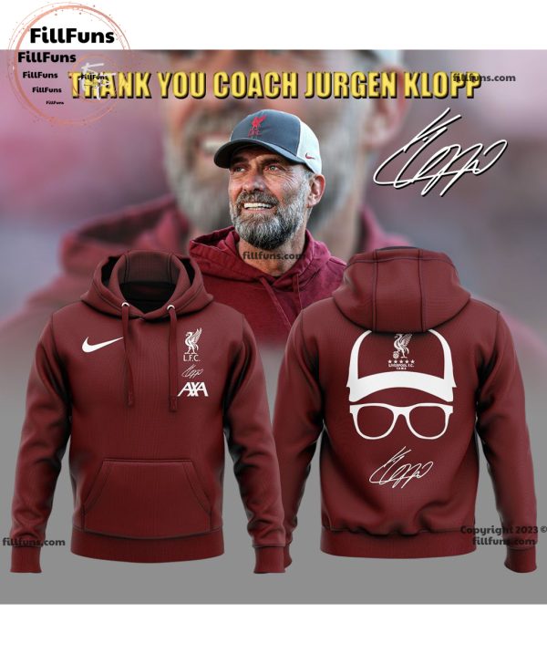 AXA & Liverpool FC Thank You Coach Jurgen Klopp Limited Edition Hoodie, Jogger, Cap