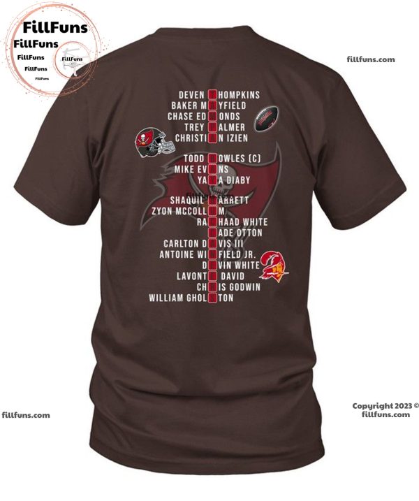 Back To Back To Back NFC South Division 2021 2022 2023 Champions Tampa Bay Buccaneers Unisex T-Shirt