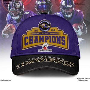 Baltimore Ravens 2024 American Football Conference Champions Classic Cap