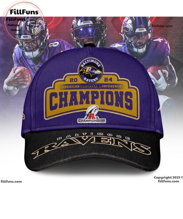 Baltimore Ravens 2024 American Football Conference Champions Classic Cap