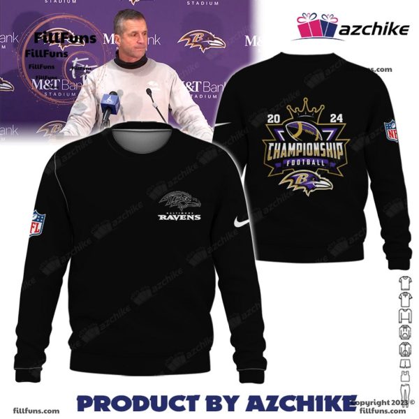 Baltimore Ravens 2024 Championship Football 3D T-Shirt