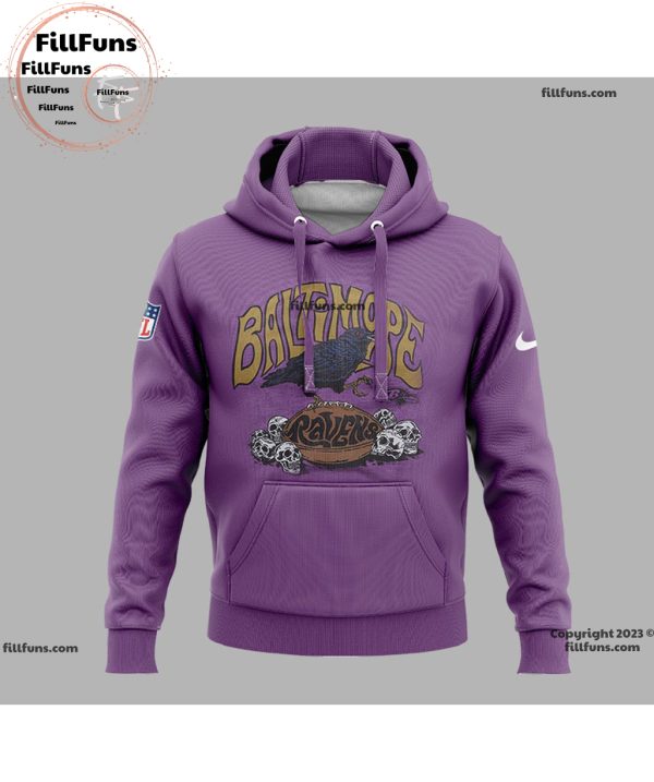 Baltimore Ravens x Grateful Dead Design Hoodie, Jogger, Cap