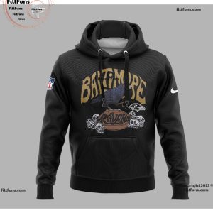 Baltimore Ravens x Grateful Dead Design Hoodie, Jogger, Cap – Black